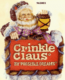 Crinkle Claus Sign 965003 Possible Dreams